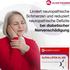 Alpha-Lipon AL 600 für Missempfindungen bei diabetischer Nervenbeschädigung><noscript><img width=