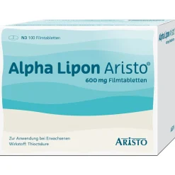 Alpha Lipon Aristo® 600 mg Filmtabletten mit Alpha-Liponsäure, gezielte Hilfe bei Missempfindungen durch diabetische Nervenschäden (Polyneuropathie)| Best