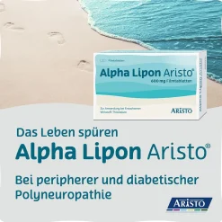 Alpha Lipon Aristo® 600 mg Filmtabletten mit Alpha-Liponsäure, gezielte Hilfe bei Missempfindungen durch diabetische Nervenschäden (Polyneuropathie)| Best