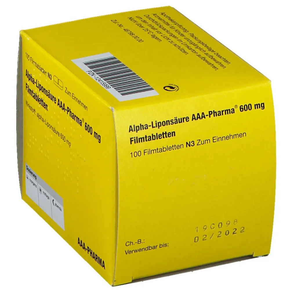 Alpha-Liponsäure AAA-Pharma® 600 mg| Online