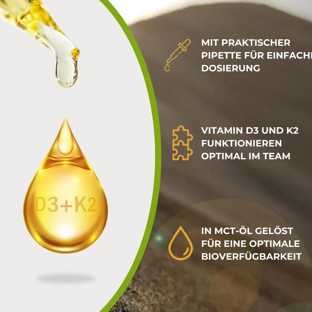 Alphavitalis® Vitamin D3 K2 Tropfen| Hot