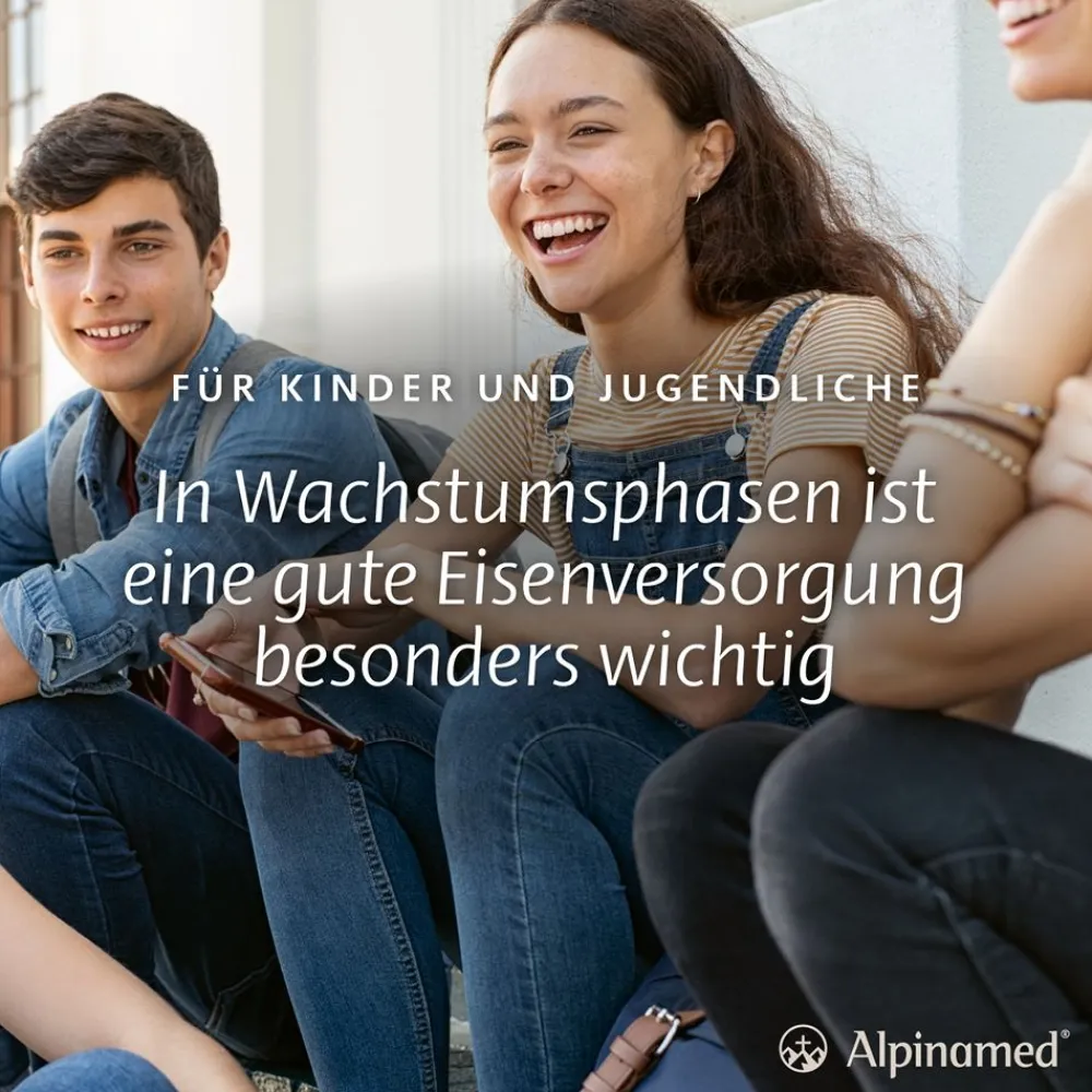 ® Eisen Acerola Sticks unterstützen bei Eisenmangel und Mehrbedarf, ab 10 Jahren geeignet, vegan|Alpinamed