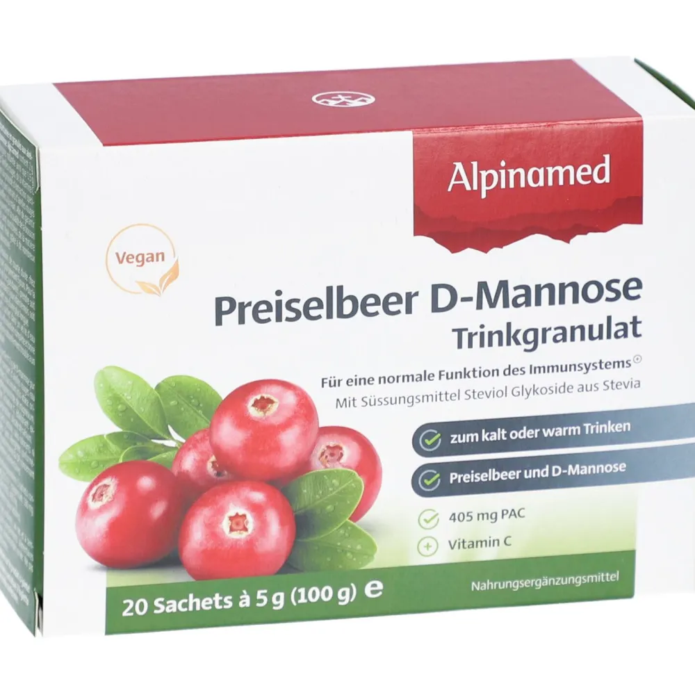 Preiselbeer Trinkgranulat>Alpinamed Hot