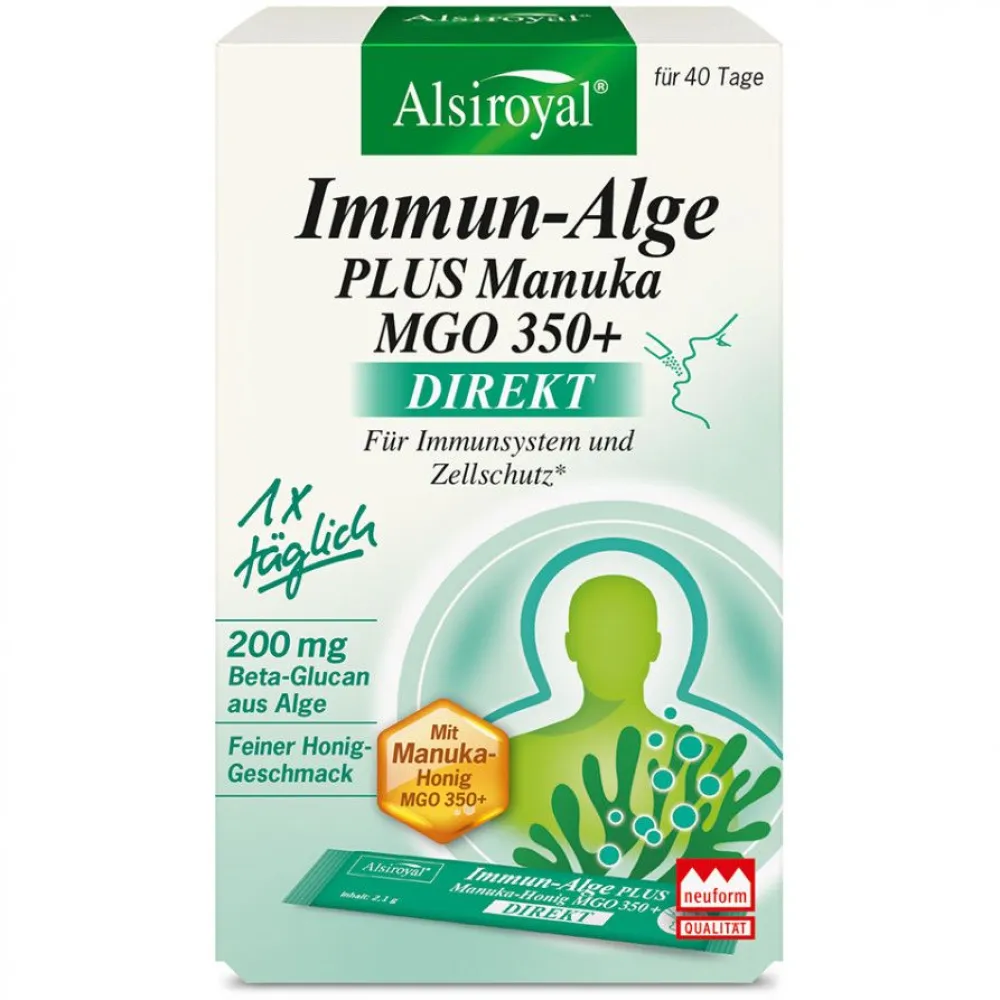 Immun-Alge plus Manuka 350+ DIREKT 40Sticks|Alsiroyal Online