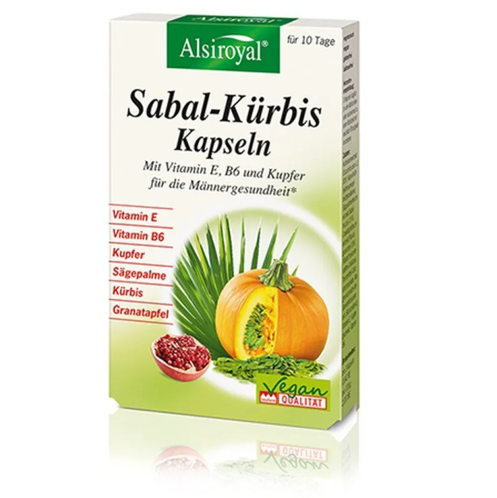 Sabal-Kürbis-Kapseln 30 Stück|Alsiroyal Best