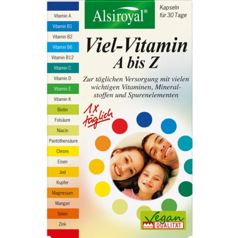 Viel-Vitamin A-Z 30Kapseln|Alsiroyal Clearance