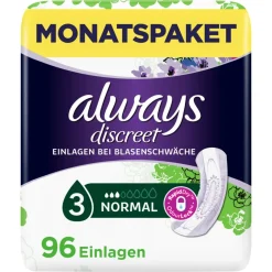 always - Monatspack Inkontinenz Einlagen "Discreet Normal"| Best
