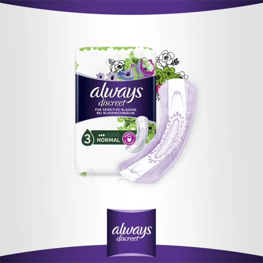 always - Monatspack Inkontinenz Einlagen "Discreet Normal"| Best