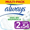 Ultra Binden Damen Gr. 2, Long, 54 Damenbinden mit Flügeln (3 x 18 Stück), Monatspaket, Org>always New