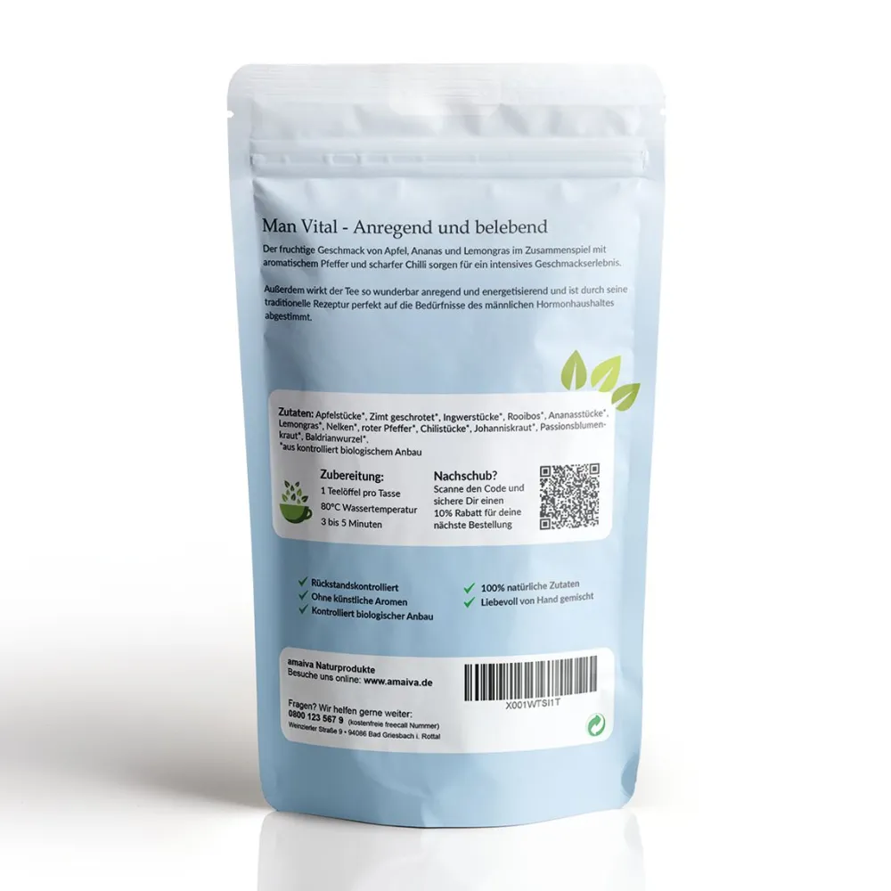 amaiva Ayurveda Tee "Man Vital"|