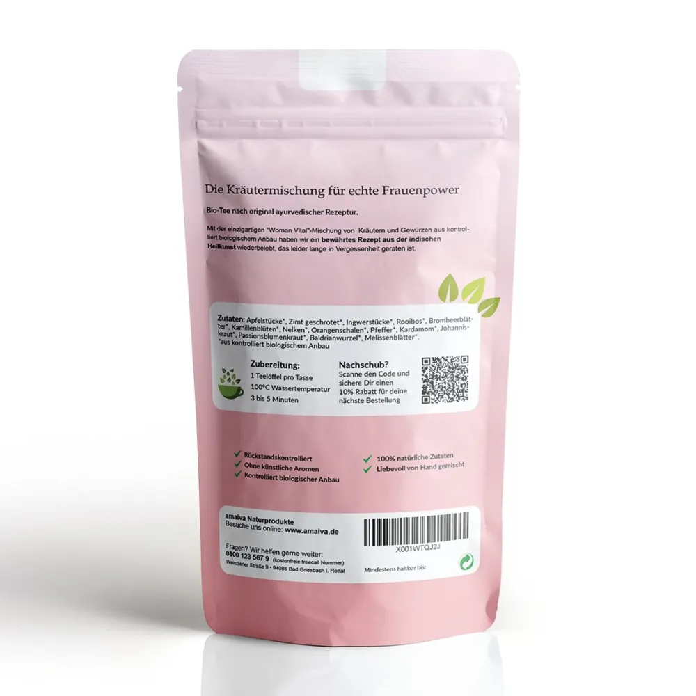 amaiva Ayurveda Tee "Woman Vital"| Hot