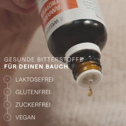 Amara-Tropfen bei Verdauungsstörungen, z.B. Sodbrennen, Übelkeit, Blähungen – mit Bitterstoffen|WELEDA Discount