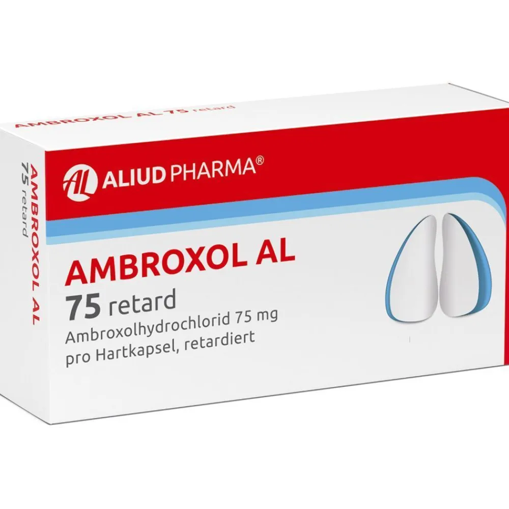 Ambroxol AL 75 retard zur Erleichterung des Abhustens bei erkältungsbedingter Bronchitis (Schleimlöser)>Aliud Clearance