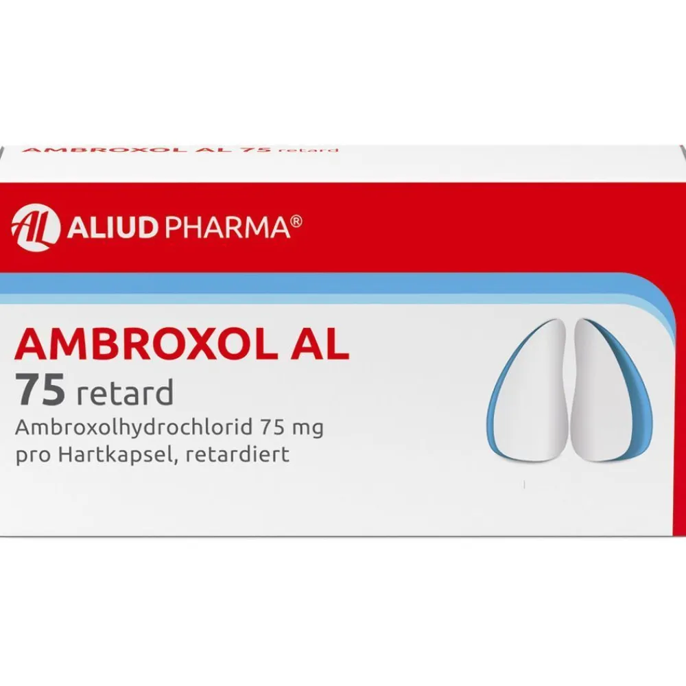 Ambroxol AL 75 retard zur Erleichterung des Abhustens bei erkältungsbedingter Bronchitis (Schleimlöser)>Aliud Clearance