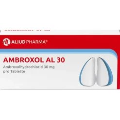 Ambroxol AL 30 zur Erleichterung des Abhustens bei erkältungsbedingter Bronchitis (Schleimlöser)|Aliud Discount