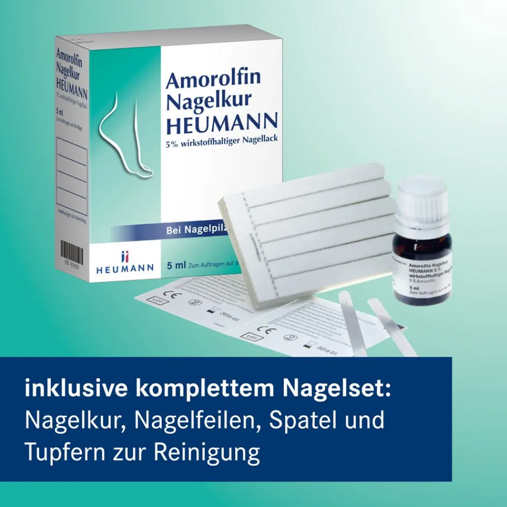 Nagelkur Heumann 5% wirkstoffhaltiger Nagellack>Amorolfin