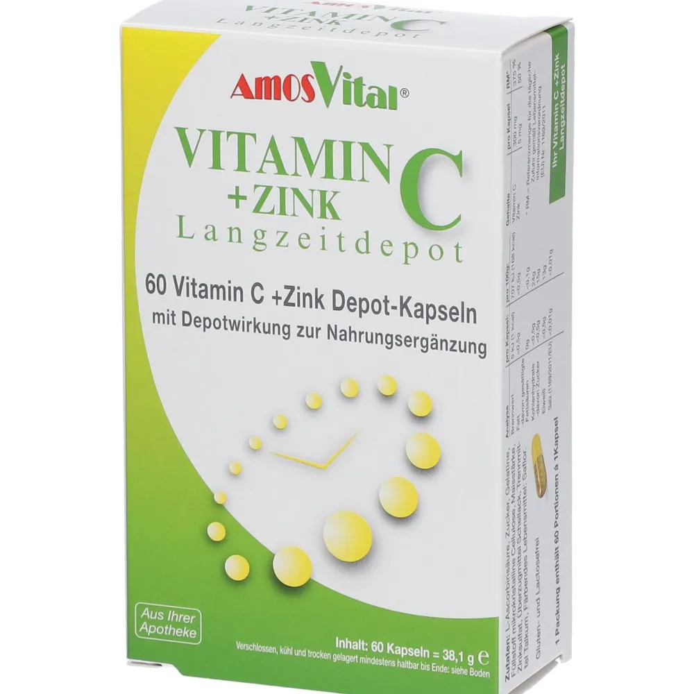 AmosVital® Vitamin C+Zink Depot Kapseln> Online