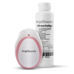 - JPD-100S(mini) Set - Ultraschall Fetal-Doppler - Cremeweiß-Pink|AngelSounds Outlet