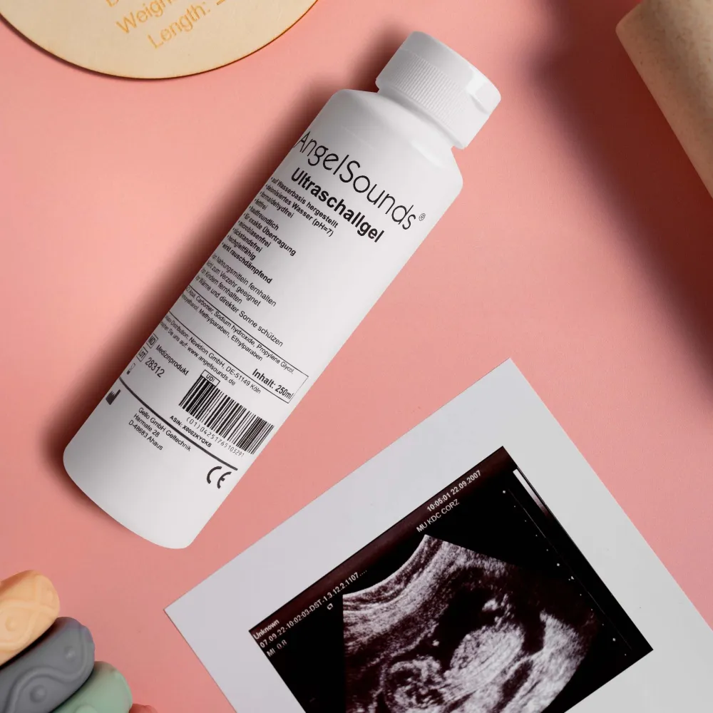 Ultraschallgel 250 ml - Sonographie Gel für Fetal-Doppler und Ultraschallgeräte>AngelSounds Hot