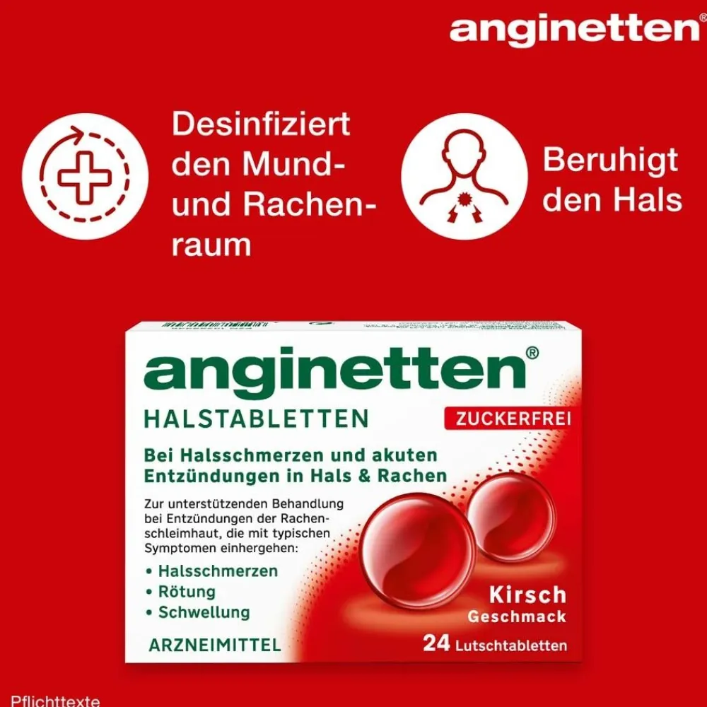 anginetten® Halstabletten zuckerfrei mit Kirschgeschmack> Online