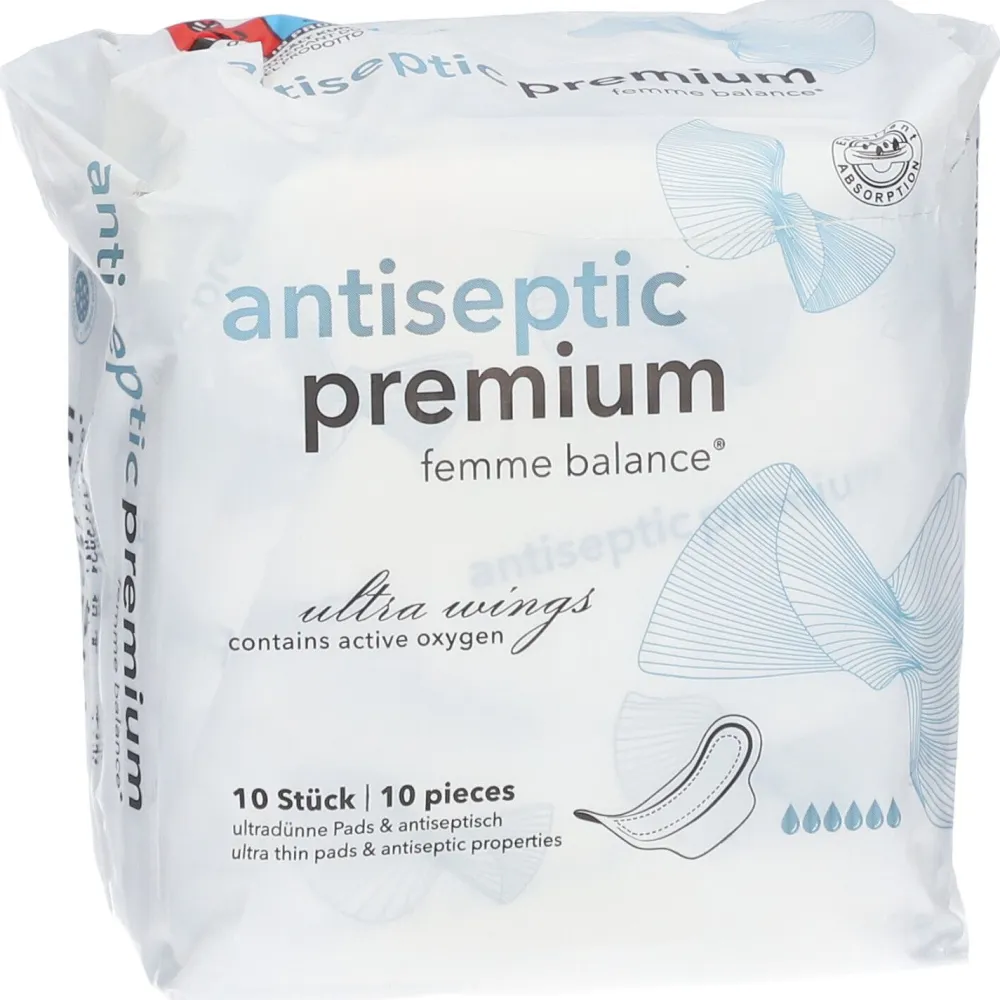 antiseptic premium femme balance® Damenbinden| Online