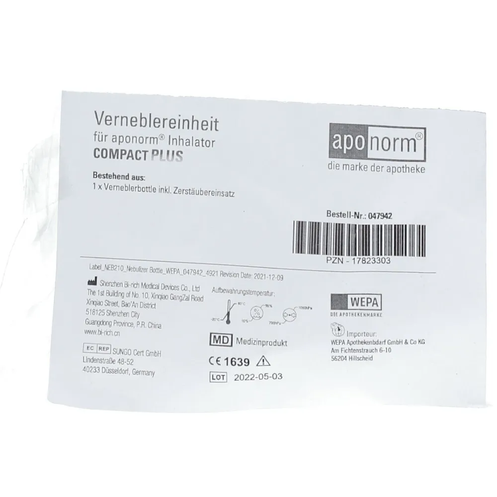 ® Inhalator Compact PLUS Verneblereinheit>Aponorm New