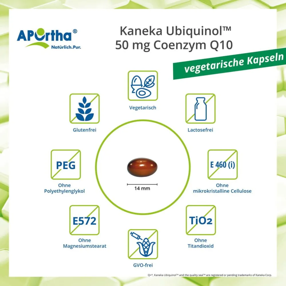 ® Kaneka Ubiquinol™ Coenzym Q10 Kapseln - 50 mg - Kapseln>Aportha