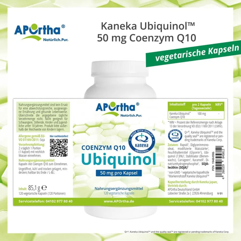 ® Kaneka Ubiquinol™ Coenzym Q10 Kapseln - 50 mg - Kapseln>Aportha