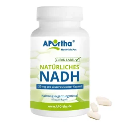 ® NADH 20 mg Nicotinamid-Adenin-Dinucleotid säureresistente Kapseln|Aportha Best