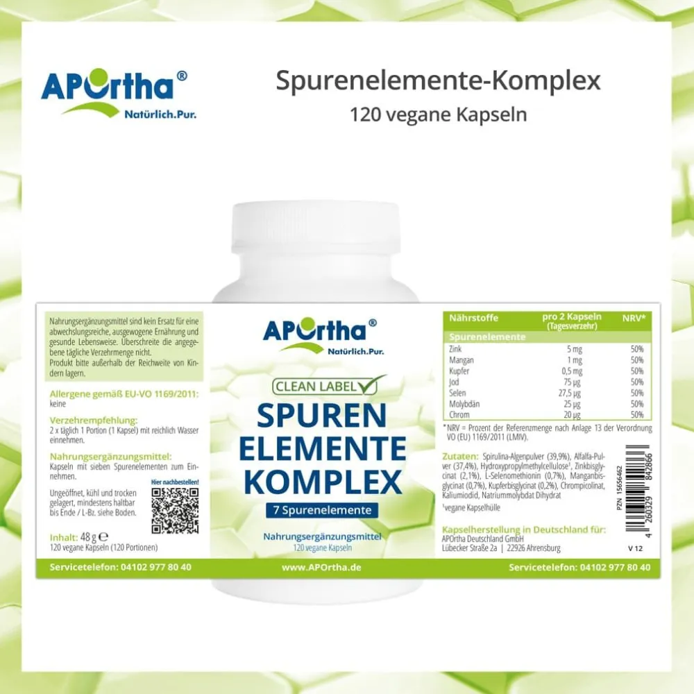 ® Spurenelemente-Komplex Kapseln|Aportha