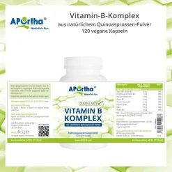 ® Vitamin-B-Komplex Kapseln aus natürlichem Quinoasprossen-Pulver|Aportha Sale