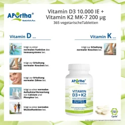® Vitamin D3 10.000 IE + Natto Vitamin K2 MK-7 Cyclo® Tabletten - 200 µg><noscript><img width=