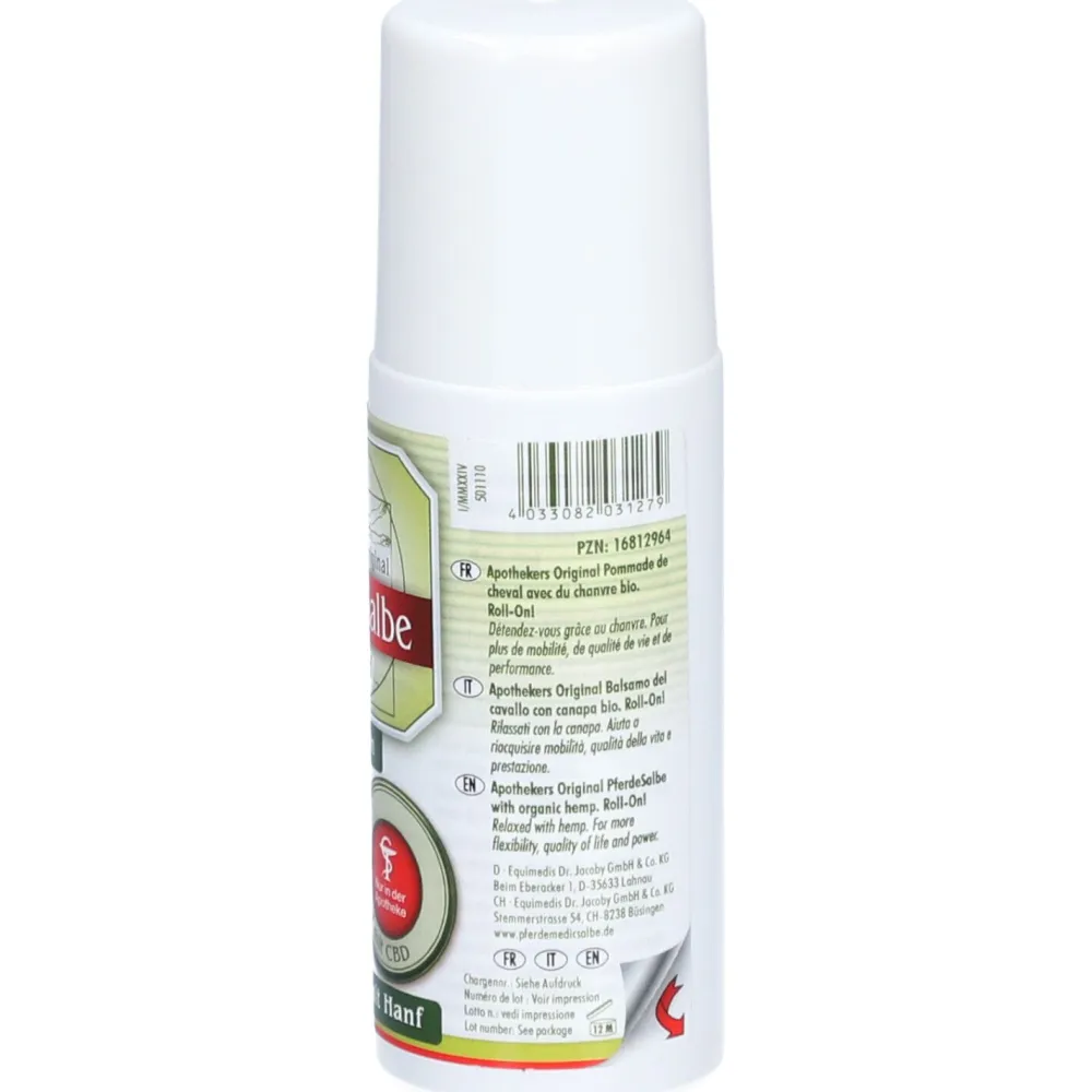 Apothekers Original Pferde Salbe bio Hanf Roll-on>
