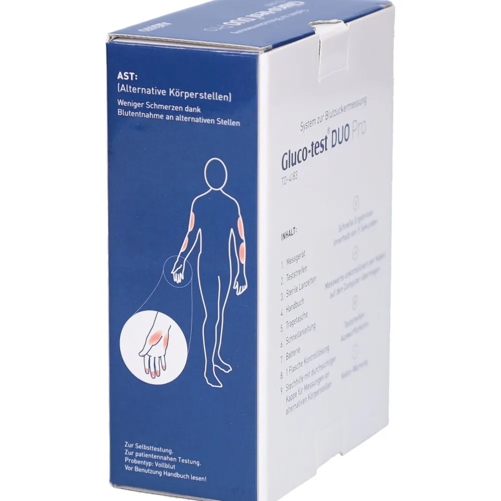 Aristo Gluco-test® DUO Pro TD-4183 System zur Blutzuckermessung (mg/dL)> Best