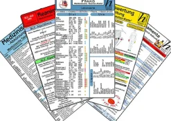 Arztpraxis Karten-Set - praktisches Set mit Laborwerten, Medikamenten-Haltbarkeit, Reanimation, EKG> Hot