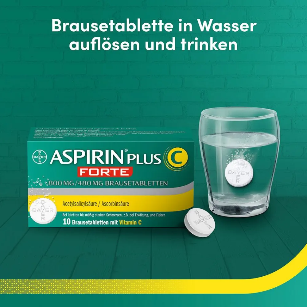 ® Plus C Forte Brausetabletten|Aspirin Clearance