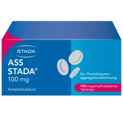 ASS STADA® 100 mg magensaftresistente Tabletten zur Vorbeugung von Herzinfarkt und Schlaganfall bei vorbelasteten Patienten magenfreundliche Formulierung|ASS 100 Online