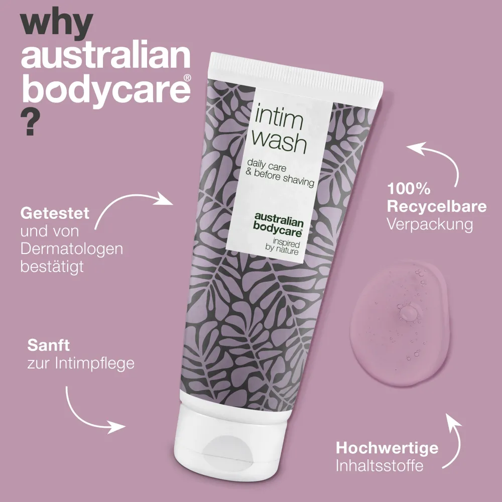 ® Intimwaschlotion mit Teebaumöl für tägliche Intimhygiene>Australian Bodycare