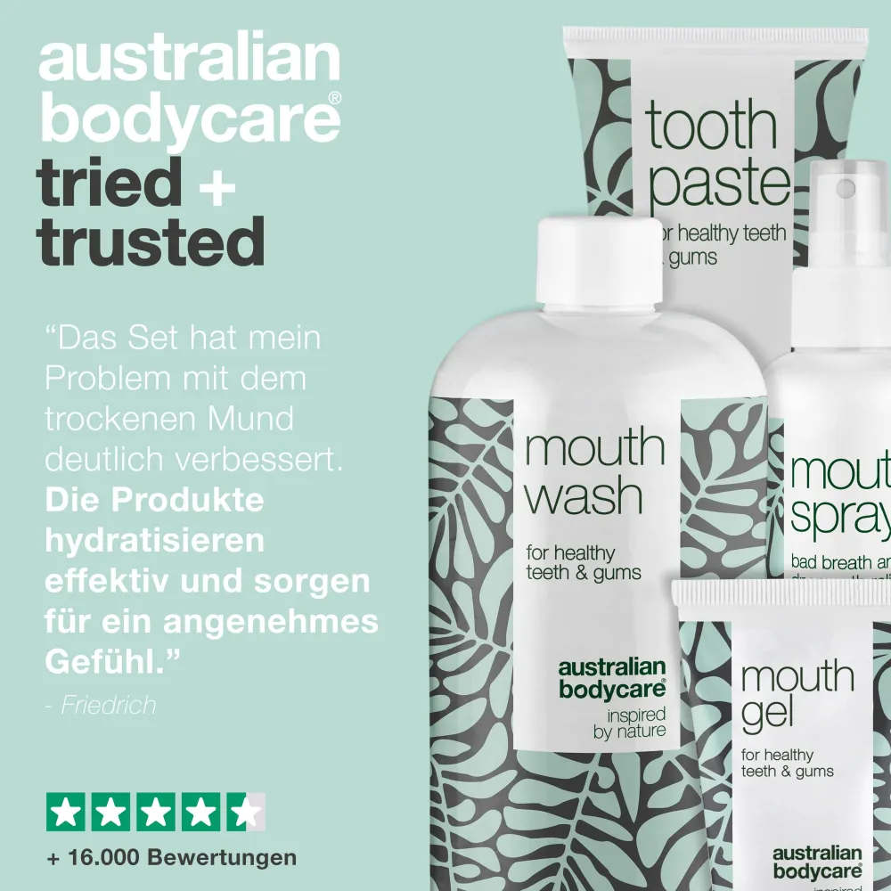 Kit für Mundtrockenheit mit 4 Produkten|Australian Bodycare Clearance