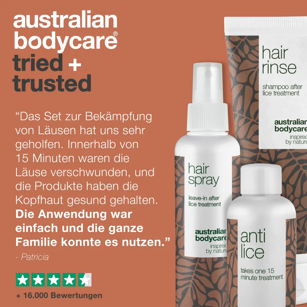 Komplettes Läusebehandlungsset>Australian Bodycare New