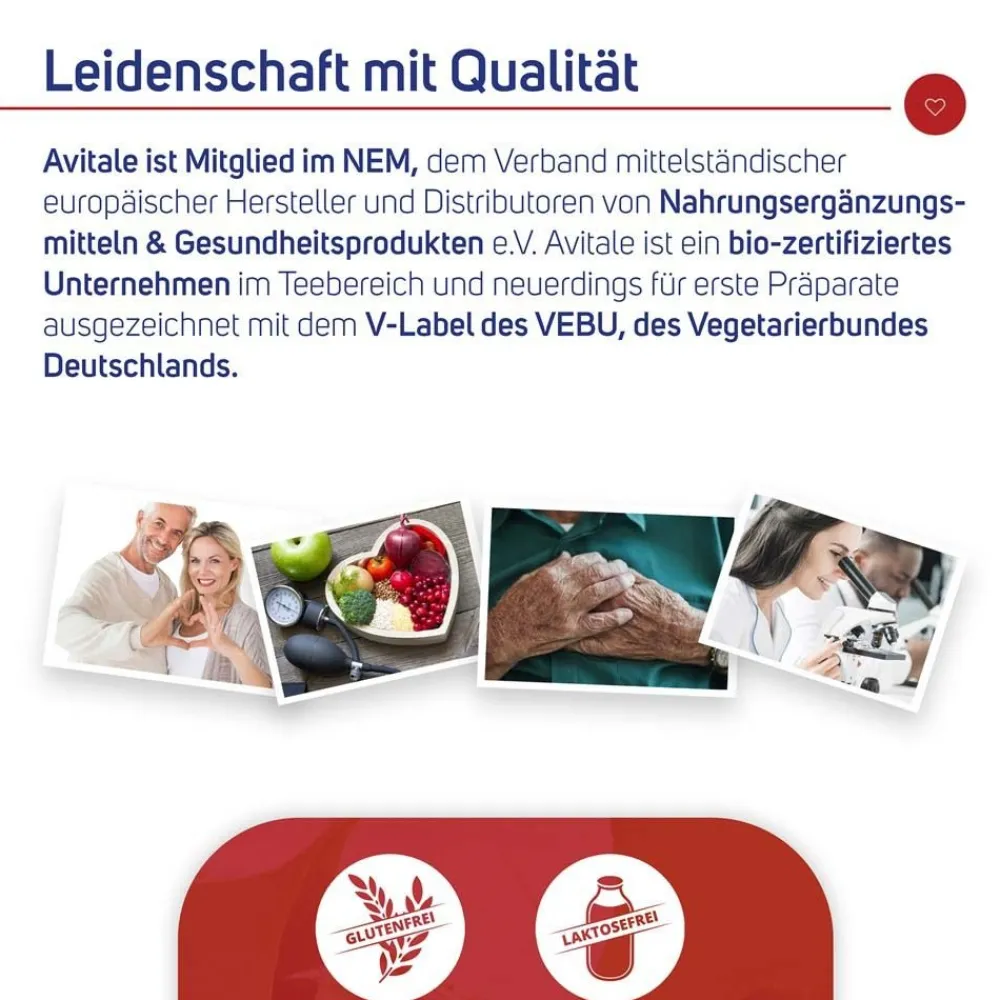 Arginin plus mit Vitamin B1 zur Unterstützung der Herz-Funktion|Avitale Hot