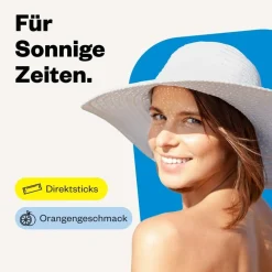 Calcium Sonne 500 Direkt-Direkt-Sticks ohne Wasser mit Orangengeschmack>Avitale Best
