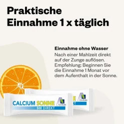 Calcium Sonne 500 Direkt-Direkt-Sticks ohne Wasser mit Orangengeschmack><noscript><img width=