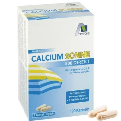 Calcium Sonne 500 - 500 mg Calcium + 6 mg Beta-Carotin>Avitale Best