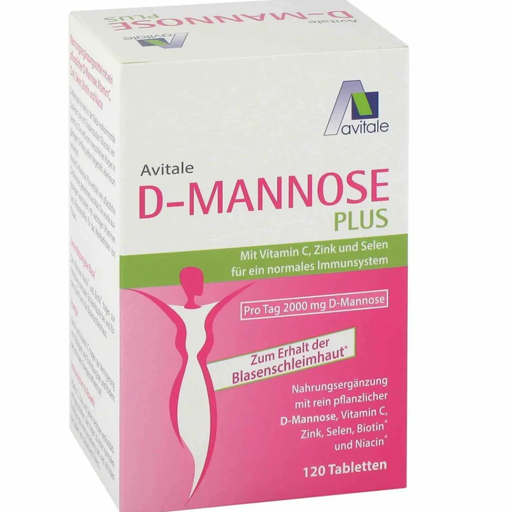 D-Mannose Plus 2000 mg Tabletten + Niacin für normale Schleimhäute|Avitale Outlet
