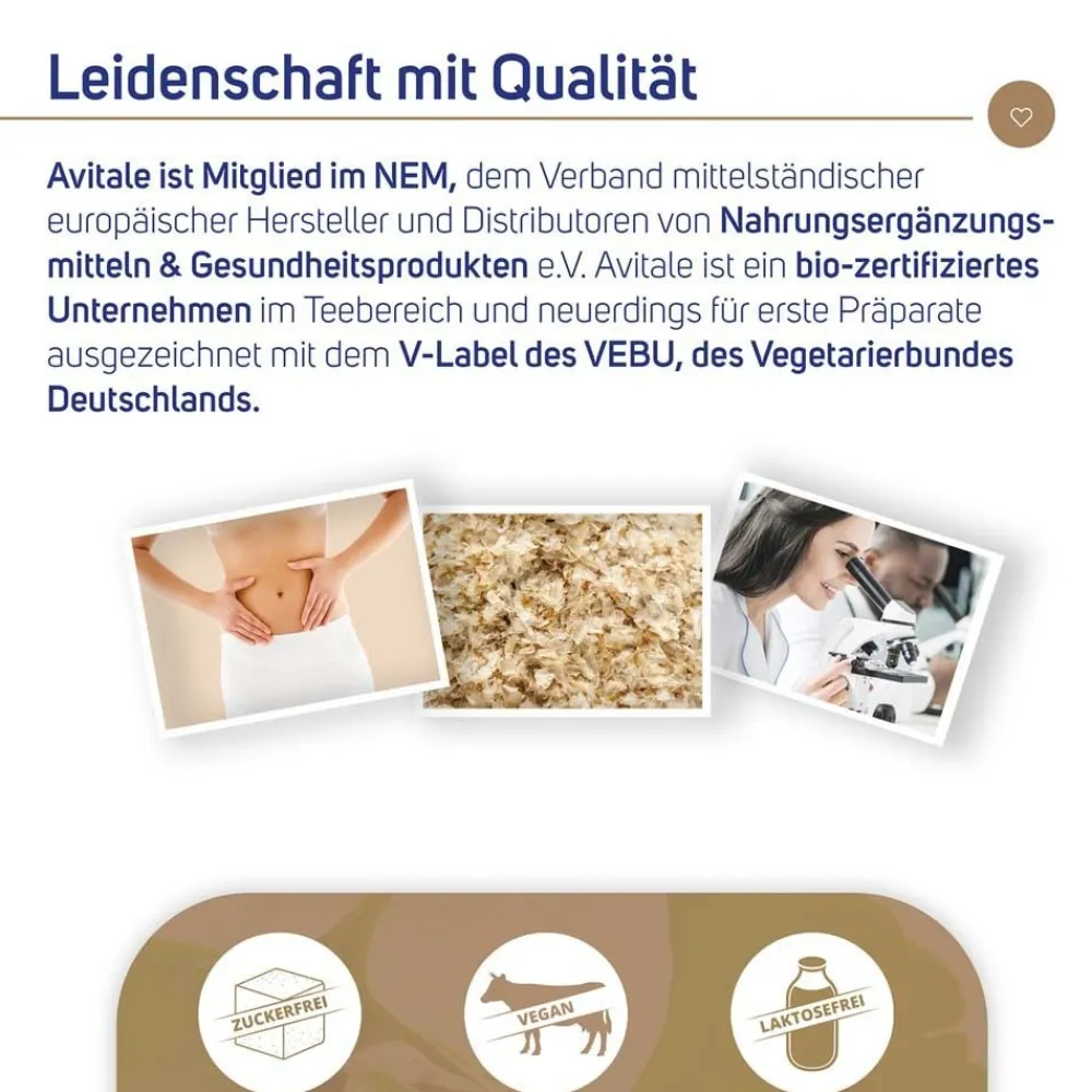 Ganze Flohsamenschalen aus Indien-99% Rein, Naturprodukt ohne Zusätze>Avitale Online