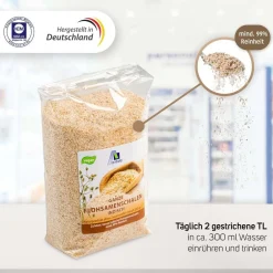 Ganze Flohsamenschalen aus Indien-99% Rein, Naturprodukt ohne Zusätze><noscript><img data-lazyloaded=
