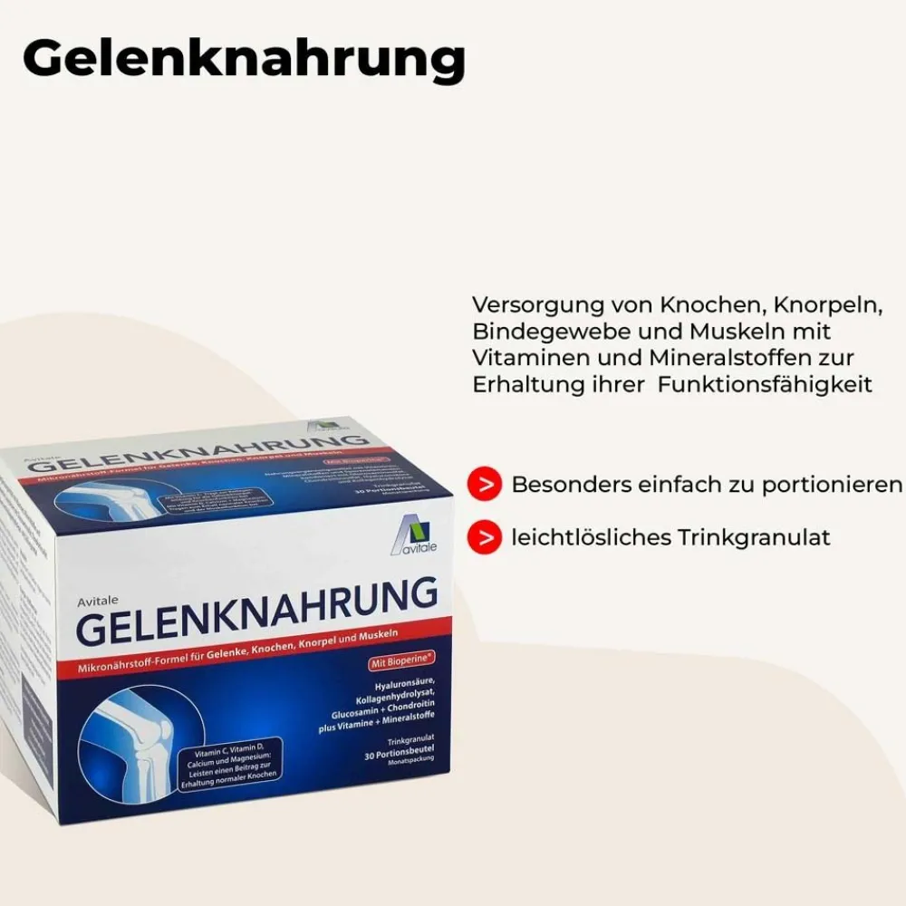 Gelenknahrung + Hyaluronsäure>Avitale Hot