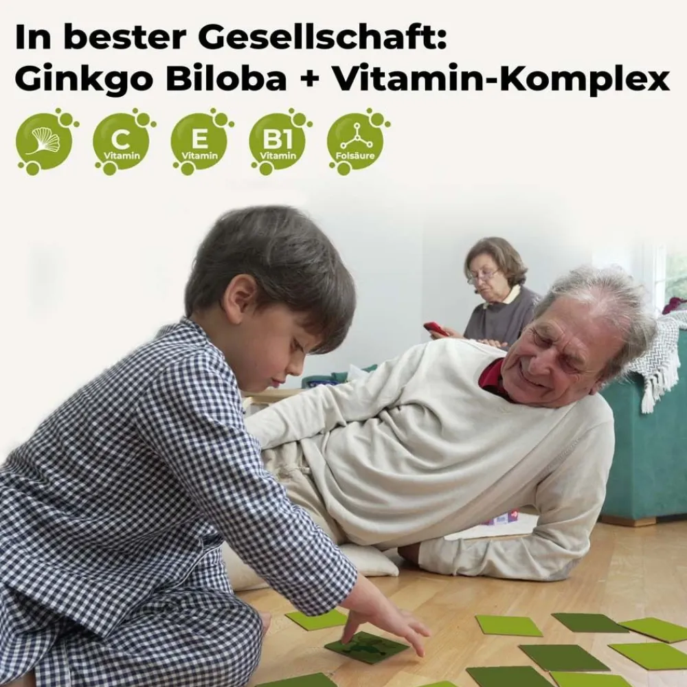 Gingko-Biloba mit 100 mg Gingko-Blätter-Trockenextrakt+Vitamin-Komplex>Avitale Clearance