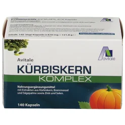 Kürbiskern-Komplex-Kapseln mit Brennnessel und Sägepalme, Zink+Selen><noscript><img width=